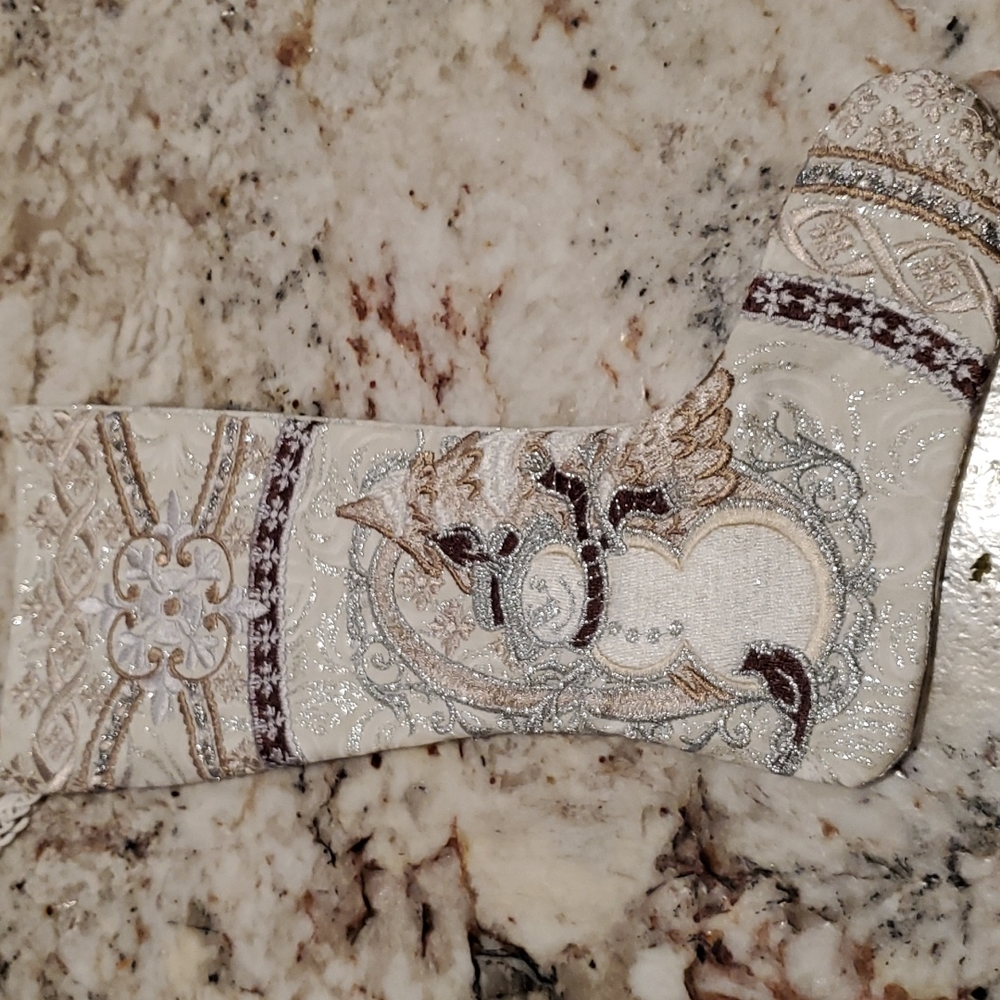 Homemade small Christmas stocking